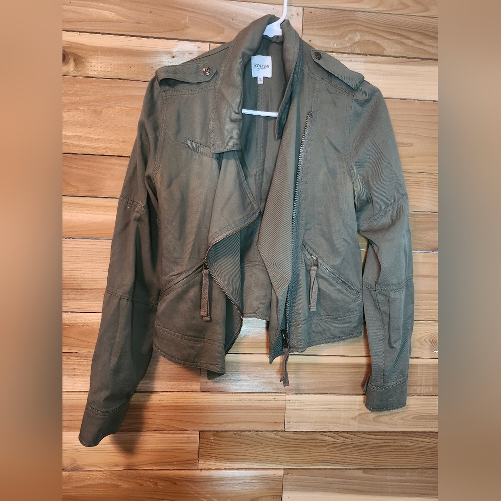 Kensie Women's Olive Green Utility Jacket Size M